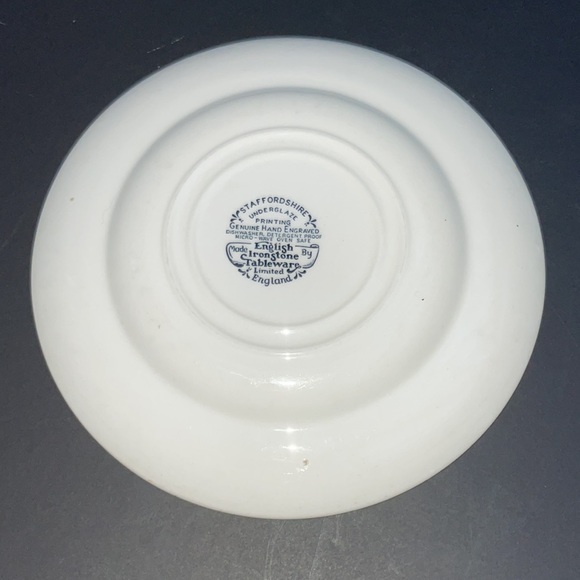 Staffordshire English Ironstone Tableware Dinner & Bread Plates England - Picture 9 of 9